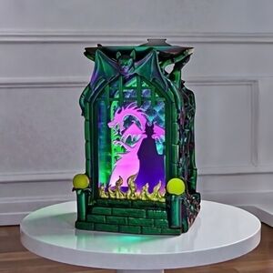 BBW Works Disney Villains Maleficent Light-Up Shadow Box Pedestal Candle Holder
